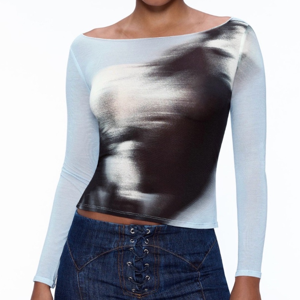 NWT: Miaou Gradient Blue and Black Top